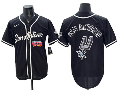 2026 Victor Wembanyama San Antonio Spurs Baseball Jersey -All Stitched