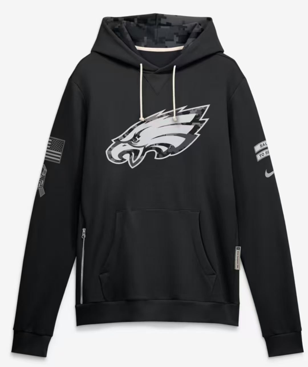 2026 Salute to Service Black Sideline Dri-FIT Pullover Hoodie