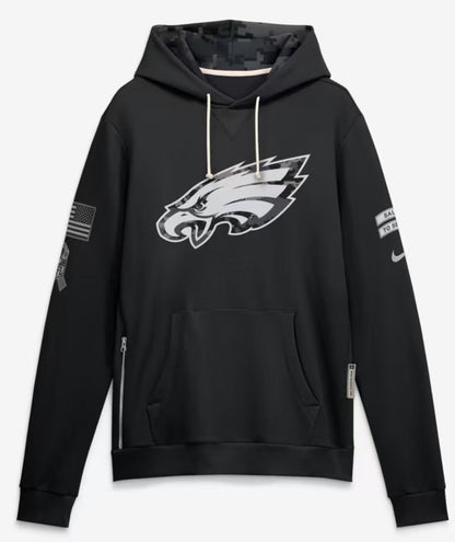 2026 Salute to Service Black Sideline Dri-FIT Pullover Hoodie