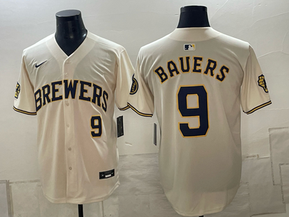 Custom Jake Bauers 2026 World Series Cream Baseball Jersey -All Stitched