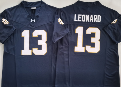 Men's CJ Carr Notre Dame Fighting Irish Vapor Jersey White Navy Kelly Green Football Jersey -All Stitched