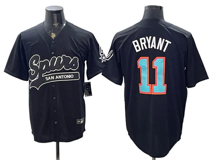 2026 Victor Wembanyama San Antonio Spurs Baseball Jersey -All Stitched