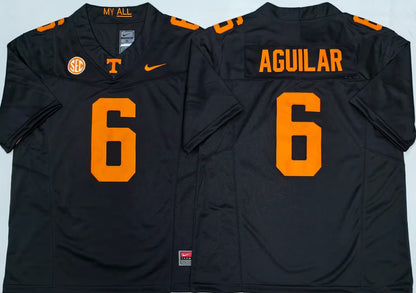 Men's Joey Aguilar #6 Tennessee Volunteers Stitched Jersey