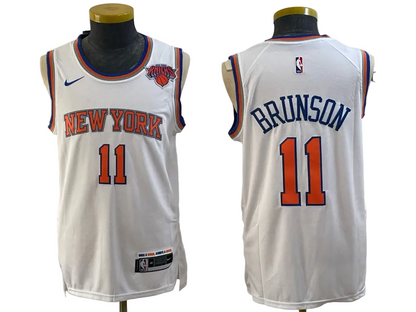 2026 OG Anunoby Jalen Brunson Josh Hart Karl-Anthony Towns Jose Alvarado Black Gold Baskeball Jersey -All Stitched