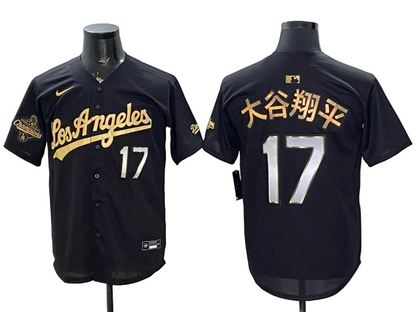 2026 Custom Dodgers Black Gold Limited Baseball Jersey -All Stitched