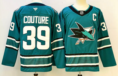 Custom Macklin Celebrini Teal Sharks Hockey Jersey -All Stitched