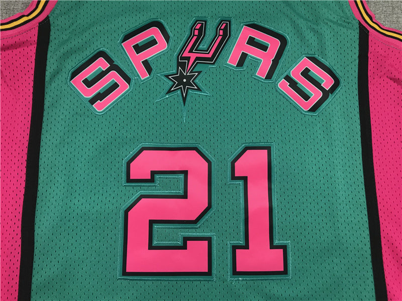 Tim Duncan San Antonio Spurs Throwback Baskeball Jersey -All Stitched