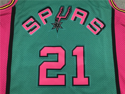 Tim Duncan San Antonio Spurs Throwback Baskeball Jersey -All Stitched