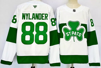 Custom 2026 MapleLeafs White St. Patricks Alternate Premium All Stitched Hockey Jersey