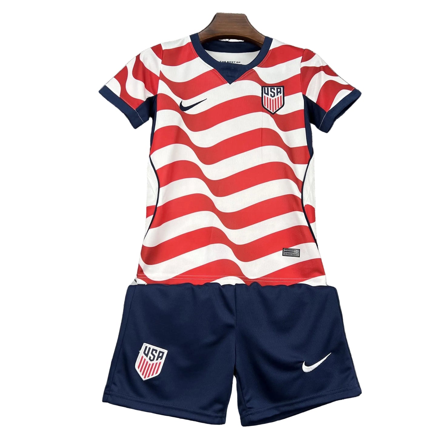 Custom Youth 2026 USA Home White Soccer Jersey Kit Set– Personalized Name & Number