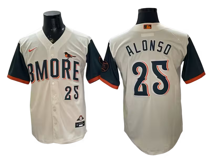 Custom Orioles Cream 2026 City Connect Stadium Jersey - All Stitched