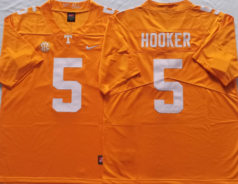 Men's Hendon Hooker #5 Tennessee Volunteers Stitched Jersey