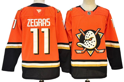 Custom 2026 Home Orange Premium All Stitched Hockey Jersey