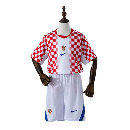 Croatia Kids Kit Soccer Jersey Set - Home Red & White | Custom Name & Number