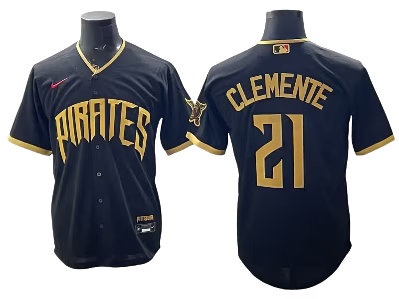 Custom Pirate Black 2026 City Connect Stadium Jersey - All Stitched