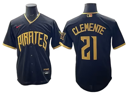 Custom Pirate Black 2026 City Connect Stadium Jersey - All Stitched
