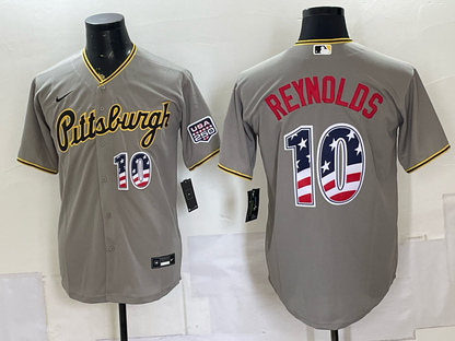 Custom Gray Black Orange USA 250 Fourth of July Baseball Jersey -All Stitched