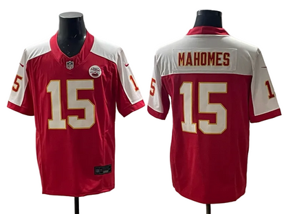 Custom Patrick Mahomes Gold Black Red Limited Football Jersey -All Stitched