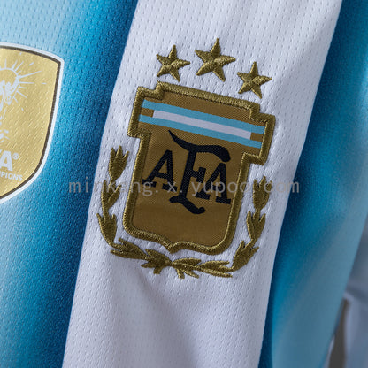 Custom Youth Argentina 2026 Home White Soccer Jersey Kit Set– Personalized Name & Number