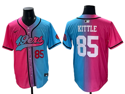 Custom San Francisco 49ers LOGO Split Limited Baseball Jersey -All Stitched
