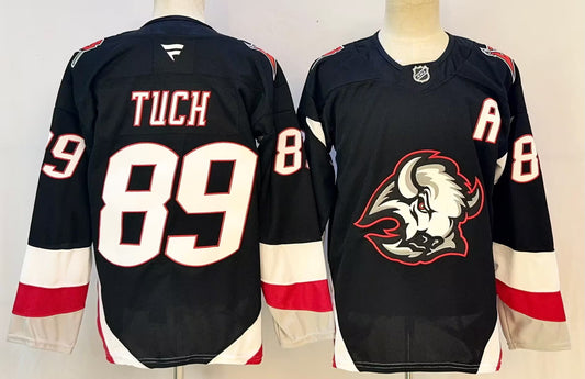 Custom 2026 Sabres Alternate Black Premium All Stitched Hockey Jersey