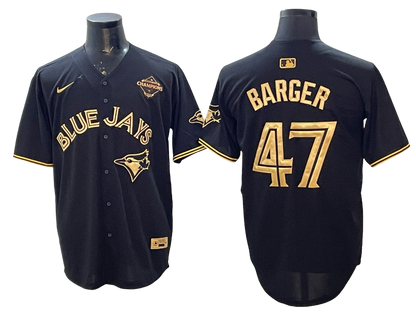 Custom 2025 American League Champions Black Gold Jersey - All Stitched