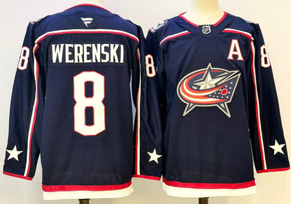 Custom 2026 Jackets Home Navy Premium All Stitched Hockey Jersey