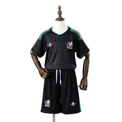 Custom Youth 2026 Mexico Third Away Black Soccer Jersey Kit Set– Personalized Name & Number