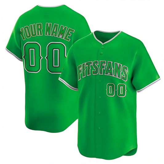 Custom Light Green Baseball Jersey