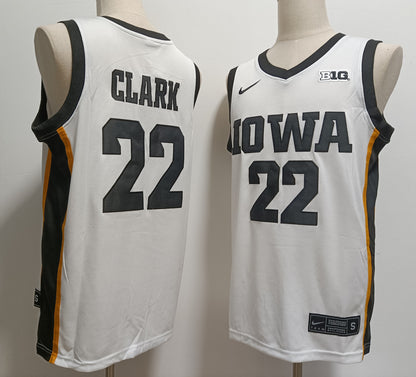 Custom Caitlin Clark #22 Iowa Hawkeyes Gold Red White Navy Black Rebel Edition Victory Basketball Jersey -All Stitched
