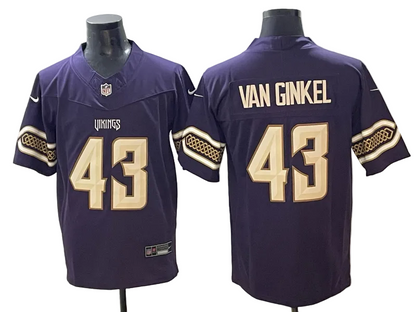 Custom Justin Jefferson Purple 2026 Rivalries Limited Football Jersey -All Stitched