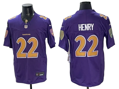 Custom 2026 Vapor Purple White Limited Football Jersey -All Stitched