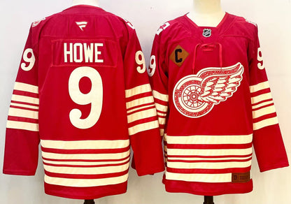 Custom 2026 Wings Centennial Red Premium All Stitched Hockey Jersey