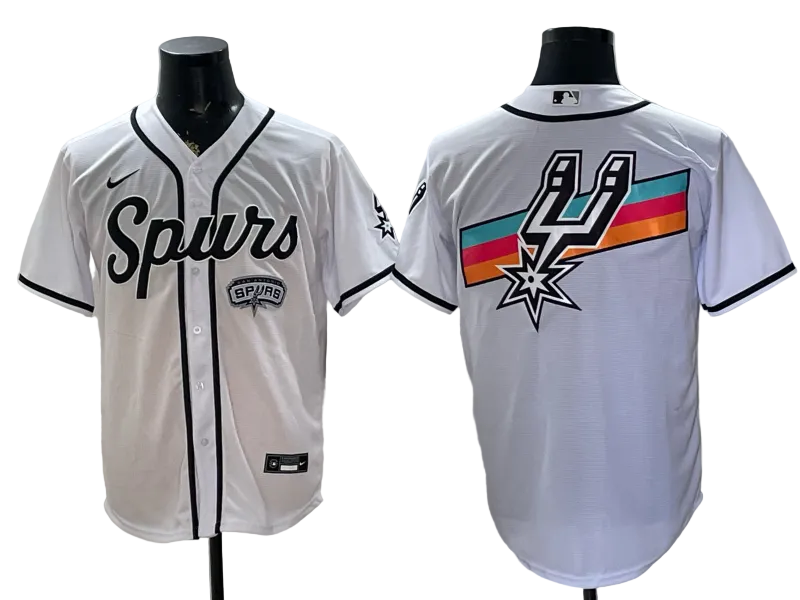 2026 Victor Wembanyama San Antonio Spurs Baseball Jersey -All Stitched