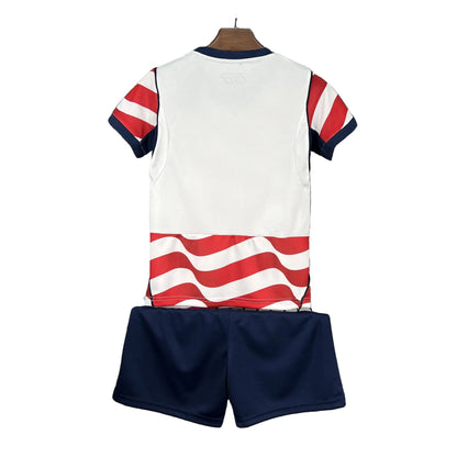Custom Youth 2026 USA Home White Soccer Jersey Kit Set– Personalized Name & Number
