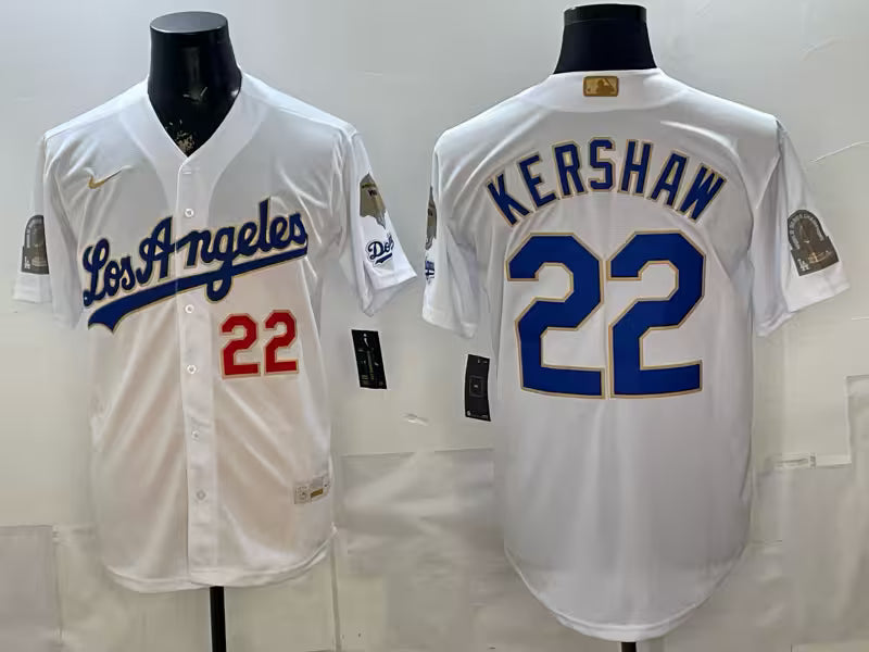 Custom Royal White 2026 Gold Collection Stadium Jersey - All Stitched
