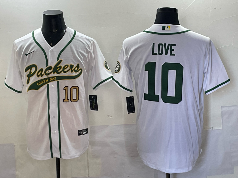 Custom Green Bay Packers Aaron Rodgers Micah Parsons Black Gray White Green Baseball Jersey -All Stitched