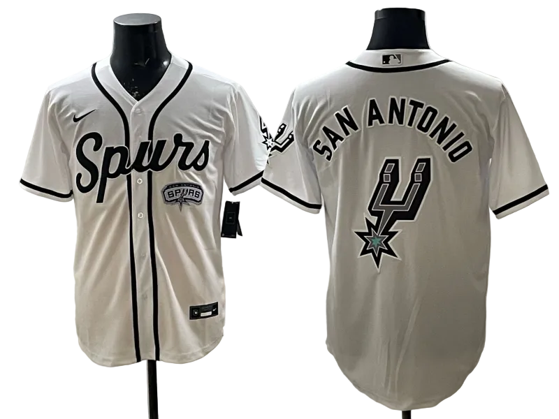 2026 Victor Wembanyama San Antonio Spurs Baseball Jersey -All Stitched