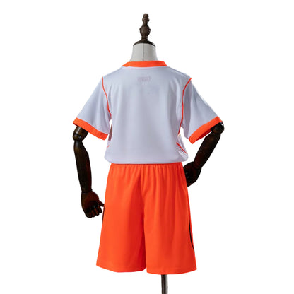 Custom Youth Netherlands 2026 Away White Soccer Jersey Kit Set– Personalized Name & Number