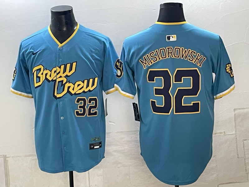 Custom Jacob Misiorowski 2026 World Series Powder Blue Baseball Jersey -All Stitched