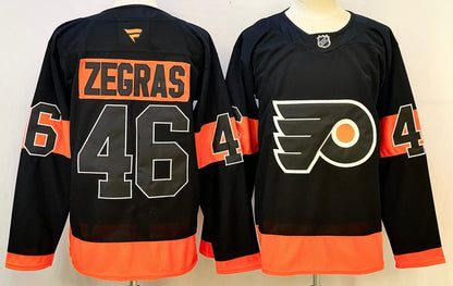 Custom 2026 Flyer Alternate Black Premium All Stitched Hockey Jersey