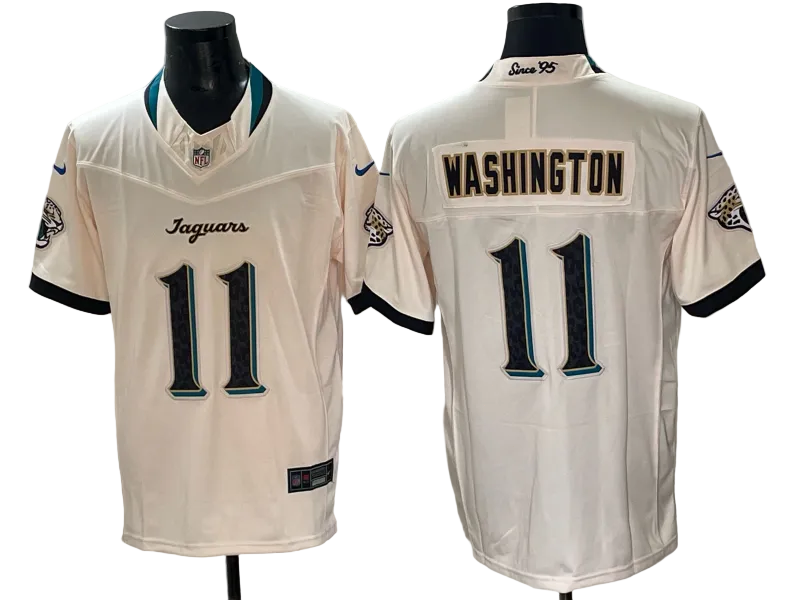 Custom Travis Hunter Natural Jaguars 2026 Rivalries Collection Limited Jersey -All Stitched