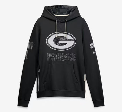 2026 Salute to Service Black Sideline Dri-FIT Pullover Hoodie
