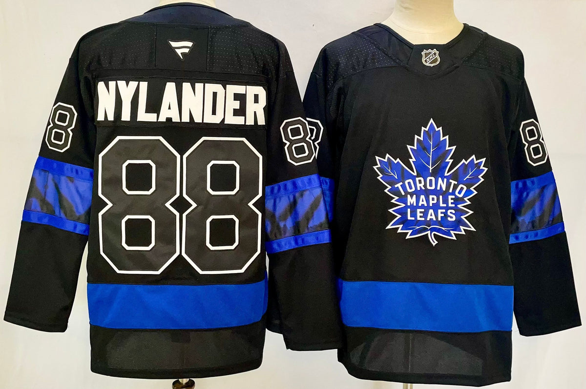 Custom Gavin McKenna Maple Leafs Home Blue White Alternate Black Hockey Jersey -All Stitched
