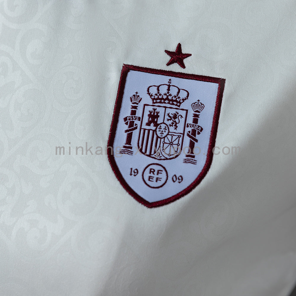 Women's Spain 2026 Home White Cropped Soccer Jersey