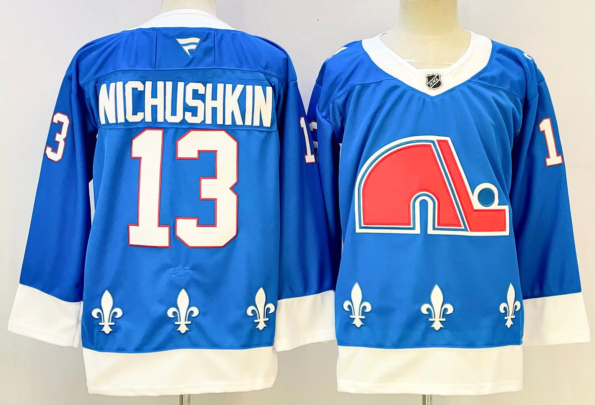Custom Avalanche Blue Alternate Heritage All Stitched Hockey Jersey