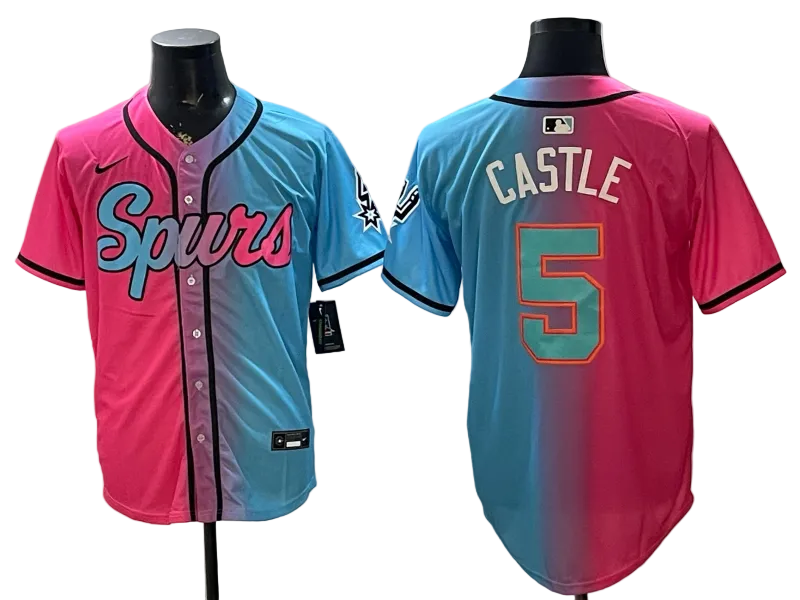 2026 Victor Wembanyama San Antonio Spurs Baseball Jersey -All Stitched