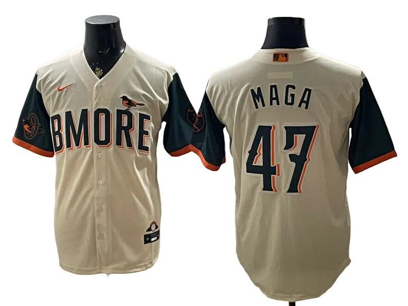 Custom Orioles Cream 2026 City Connect Stadium Jersey - All Stitched