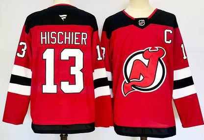 Custom 2026 New Jersey Home Red Premium All Stitched Hockey Jersey