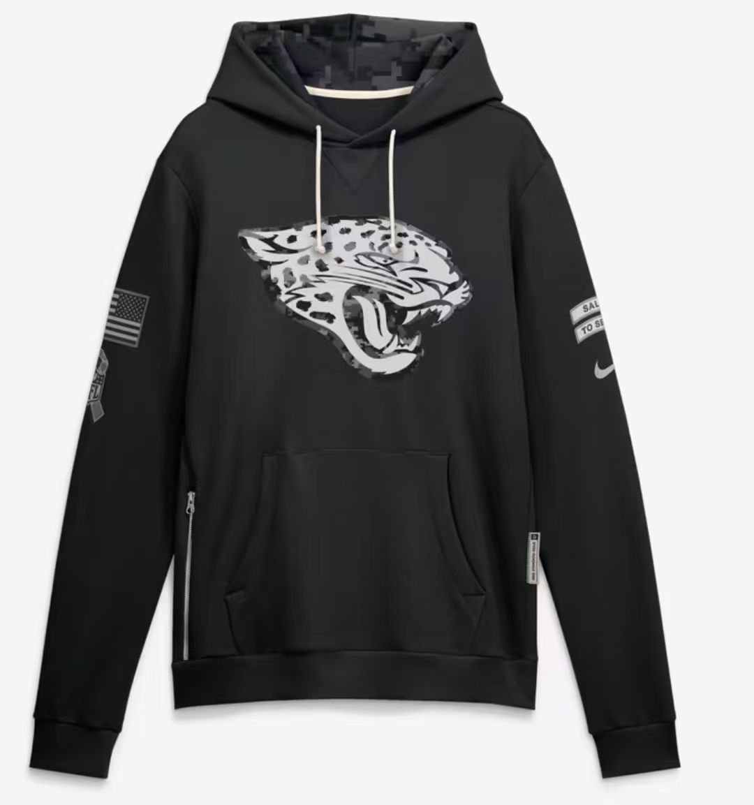 2026 Salute to Service Black Sideline Dri-FIT Pullover Hoodie